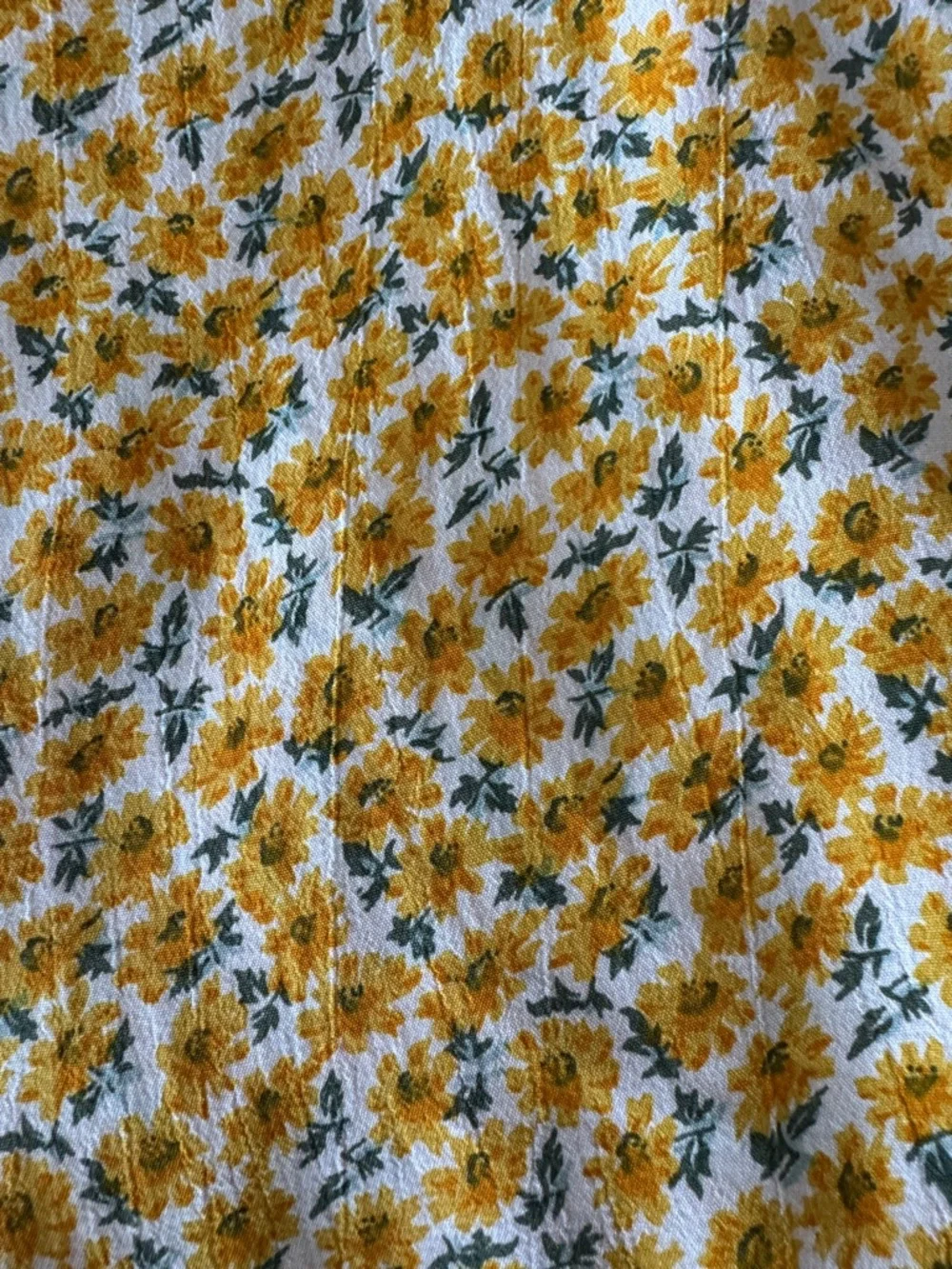 Faithfull the Brand Daphne Mini Dress Sz 8 Yellow Floral Rayon Summer Dress EUC - Picture 9 of 11